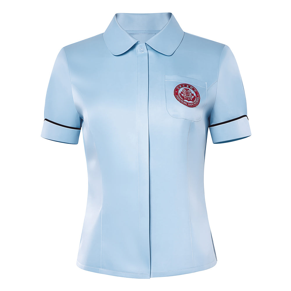 Choi Ga Yoon blau Shirt Teach You a Lesson Cosplay Outfit