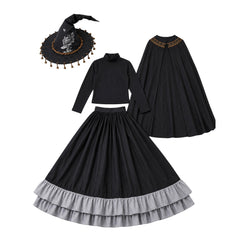 Coco schwarz Kostüm Set Tongari Boushi no Atelier Coco Cosplay Outfit