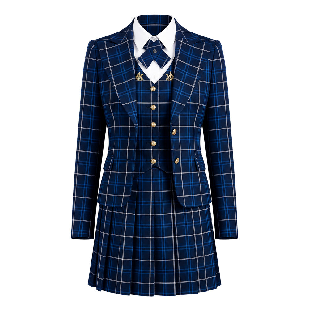 Coven Academy blau Kostüm Set Coven Academy Cosplay Outfit