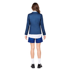 Coven Academy blau Schuluniform mit Krawatte Hexe Cosplay Kostüm