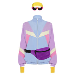 Damen 80er Jahre Jacke Cosplay Kostüm Outfits Halloween Karneval Anzug