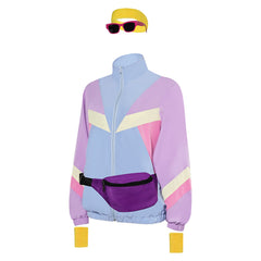 Damen 80er Jahre Jacke Cosplay Kostüm Outfits Halloween Karneval Anzug