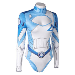 Damen Invisible Woman blau einteilige Bademode Cosplay Outfits