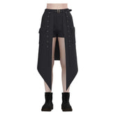 Damen Mittelalterliche Kostüm Rock dunklen Stil Frauen Punk Gothic Rock Shorts