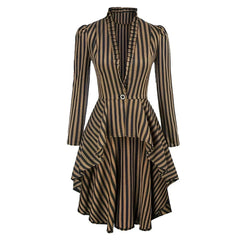 Damen Mittelalterlicher Pirat Cosplay Kostüm Viktorianisch Retro Gothic Renaissance Kleid Outfits Halloween Karneval Anzug