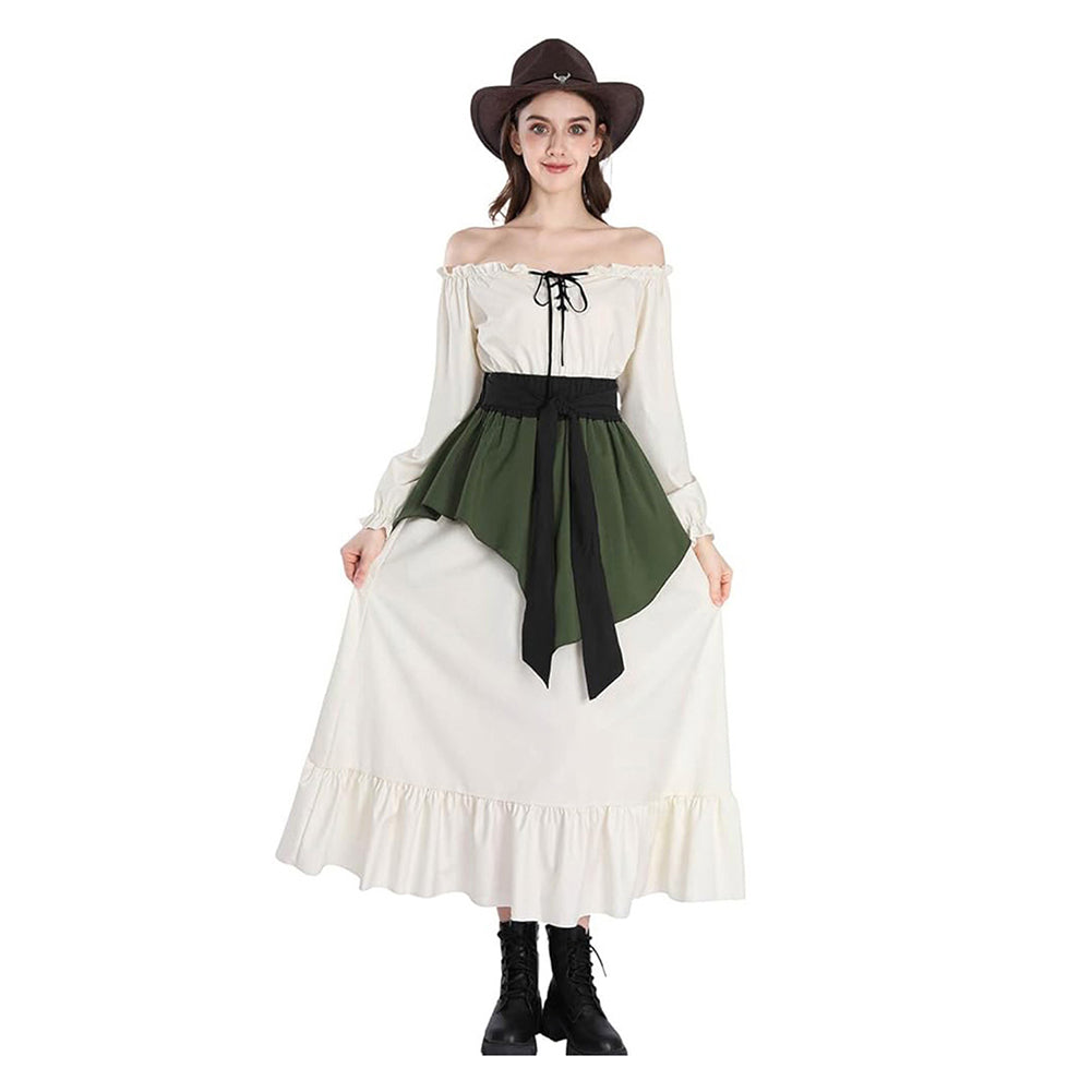 Damen Renaissance Victoria Cosplay Kostüm Outfits Halloween Karneval Anzug