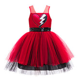 Descendants: Wicked Wonderland Kinder Red rot Kostüm Set Red Cosplay Outfit