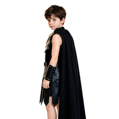 Die Odyssee Agamemnon Kinder schwarz Kostüm Set The Odyssey Agamemnon Cosplay Outfit