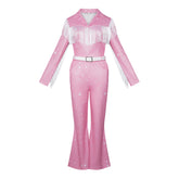 Dolly Parton rosa Kostüm Set Bühnenkostüm Dolly Parton Cosplay Outfit