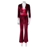 Drop – Tödliches Date Violet rot Jumpsuit Cosplay Outfits