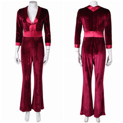 Drop – Tödliches Date Violet rot Jumpsuit Cosplay Outfits