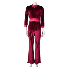 Drop – Tödliches Date Violet rot Jumpsuit Cosplay Outfits