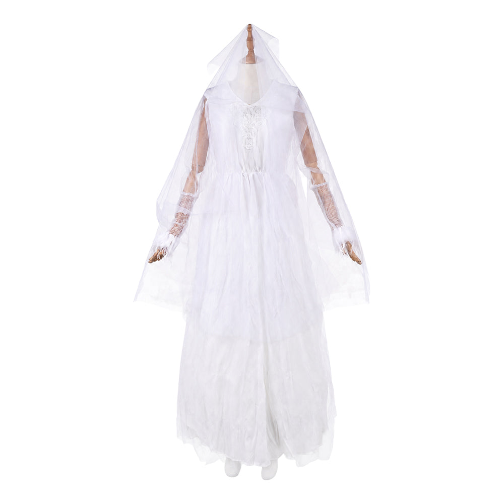 Ebenezer (2026) Ghost of Christmas Past weiß Kleid Cosplay Outfit