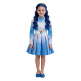 Evie blau Mädchen Kostüm Set Descendants Evie Cosplay Outfit