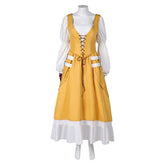 Final Fantasy Aerith Gainsborough gelb Kleid Cosplay Kostüm