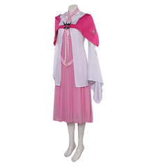 Final Fantasy VII Aerith Gainsborough rosa Kleid Cosplay Kostüm Set