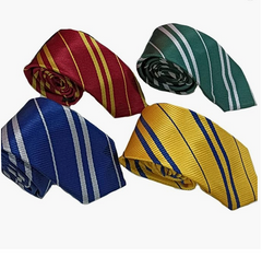 4 Set HP Harry Potter Krawatte Slytherin Ravenclaw Gryffindor Hufflepuff vier Häuser Krawatte