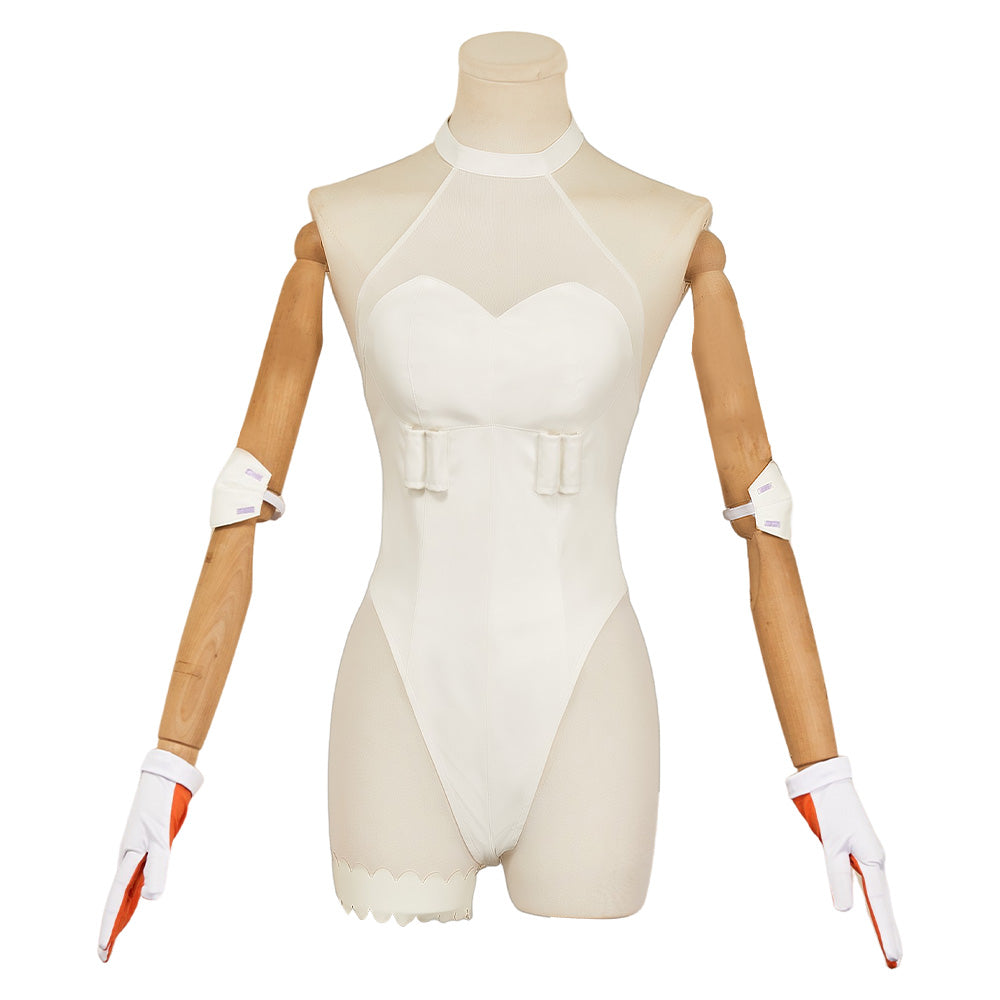 Gunsmith Bitch weiß Outfits New Panty & Stocking with Garterbelt(2025) Gunsmith Cosplay Kostüm