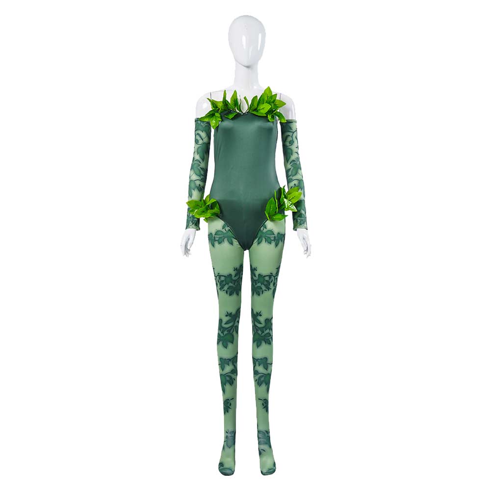 Harley Quinn Poison Ivy aka Pamela Isley Jumpsuit Cosplay Kostüm
