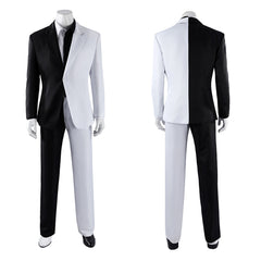 Harvey Dent weiß schwarz Kostüm Set Absolute Two-Face Harvey Dent Cosplay Outfit