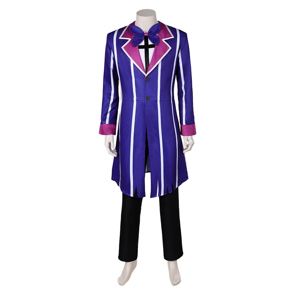Hazbin Hotel Alastor lila Kostüm Set Cosplay Outfits