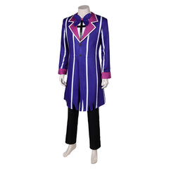 Hazbin Hotel Alastor lila Kostüm Set Cosplay Outfits