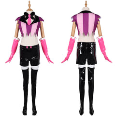 Hazbin Hotel Angel Dust rosa Outfit Anthony Cosplay Kostüm Set