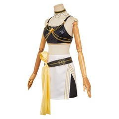 Huntrix Mira Golden schwarz Kostüm Kpop Demon Hunters Mira Cosplay Outfits