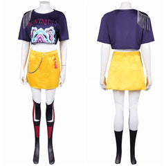 Huntrix Mira Kostüm Erwachsene Kpop Demon Hunters Mira Cosplay Outfits