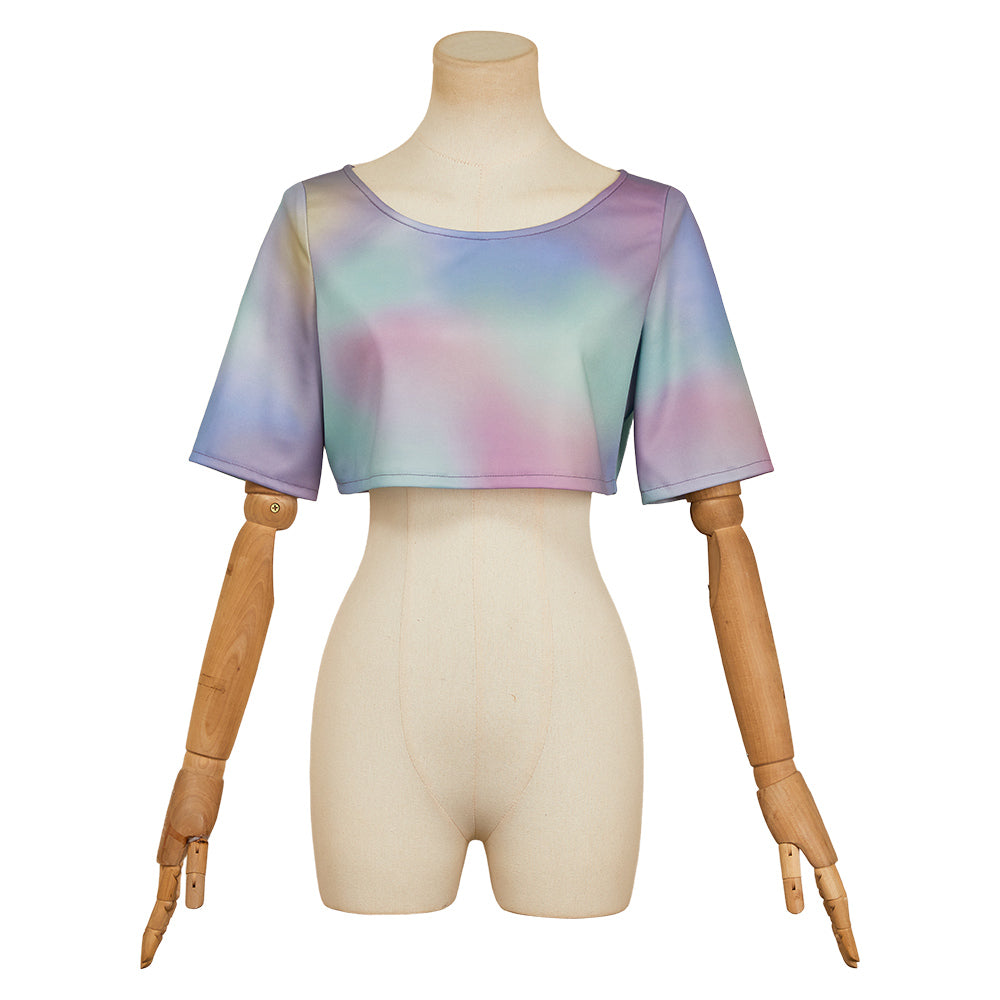 Huntrix Rumi gedruckt Shirt Kpop Demon Hunters Rumi Cosplay Outfits