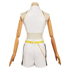 Huntrix Rumi weiß Kostüm Set Kpop Demon Hunters Rumi Cosplay Outfits