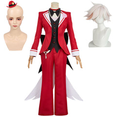 Hazbin Hotel 2025 Angel Dust rot Kostüm Hellaverse Cosplay Outfits