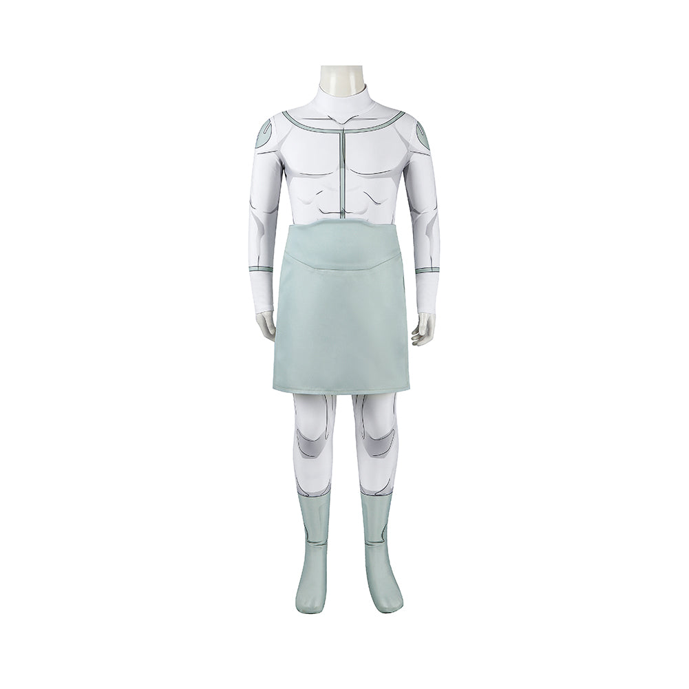 Invincible 4 Kinder Junge Viltrumite grau Jumpsuit Cosplay Outfit
