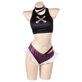 Jinx braun Kostüm Set League of Legends Jinx Cosplay Outfit