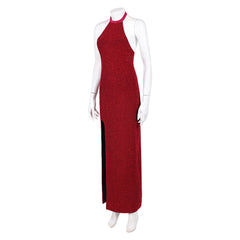 John Wick Ballerina 2025 Eve Macarro rot Kleid Cosplay Outfits