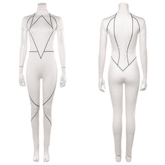 Kali Prasad weiß Jumpsuit Stranger Things Kali Cosplay Outfit