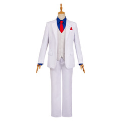 Kazamatsuri Kyouichirou weiß Anzug The Dinner Table Detective Cosplay Kostüm