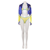 Kimberly Jackson blau Kostüm Set Street Fighter Kimberly Cosplay Outfits