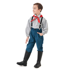 Kinder Cosplay Kostüm Outfits Halloween Karneval Anzug Bauer