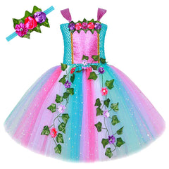 Kinder Mädchen Feenkleid Mesh Prinzessin TUTU Rock Schmetterlingsflügel Flauschiger Rock Cosplay Kostüm Outfits Halloween Karneval Anzug 