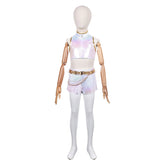 Kinder MĂ€dchen Huntrix Rumi weiĂ Outfits Kpop Demon Hunters Rumi Cosplay KostĂŒm