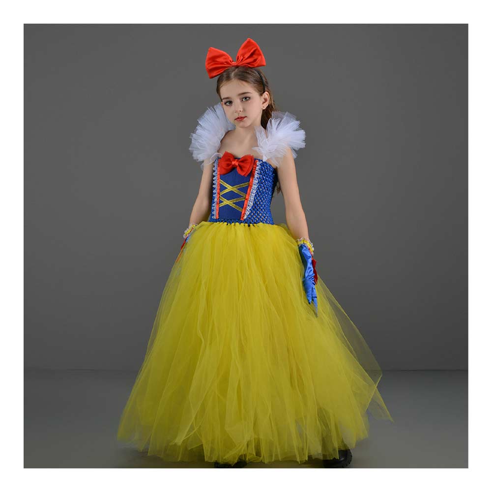 kinder Mädchen Kleid Cosplay Kostüm prinzessin kostüm Outfits Halloween Karneval Anzug Schneewittchen