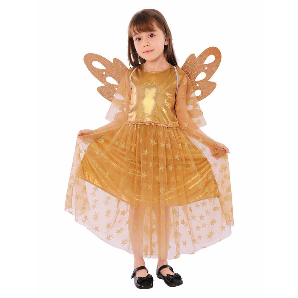 Kinder Mädchen Kleid Engel Cosplay Kostüm Outfits Halloween Karneval Anzug