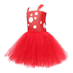 Kinder Mädchen tutu Kleid Cosplay Kostüm Outfits Halloween Karneval Anzug Pilz Halloween Netzkleid