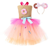Kinder Mädchen tutu Kleid Cosplay Kostüm Outfits Halloween Karneval Anzug Sweet Donut