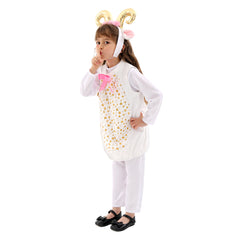 Kinder Schaf Cosplay Kostüm Outfits Halloween Karneval Anzug
