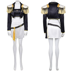 Kpop Demon Hunters Mira Gold Outfits schwarz Cosplay Kostüm