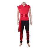 Liu Kang rot Kostüm SET Mortal Kombat Liu Kang Cosplay Outfit