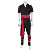 Liu Kang schwarz Kostüm Mortal Kombat 2 Liu Kang Cosplay Outfit