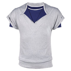 Lucas Sinclair grau Shirt Stranger Things 5 Lucas Cosplay Outfits